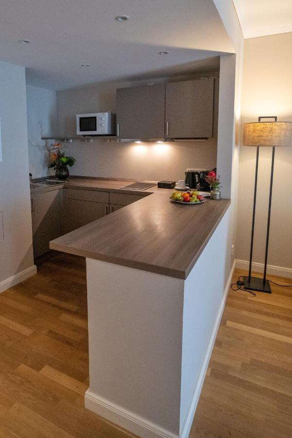 Vila Vita Rosenpark Marburg Екстер'єр фото A small kitchen with a peninsula